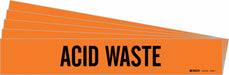 Pipe Marker Black Acid Waste PK5