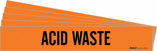 Pipe Marker Black Acid Waste PK5