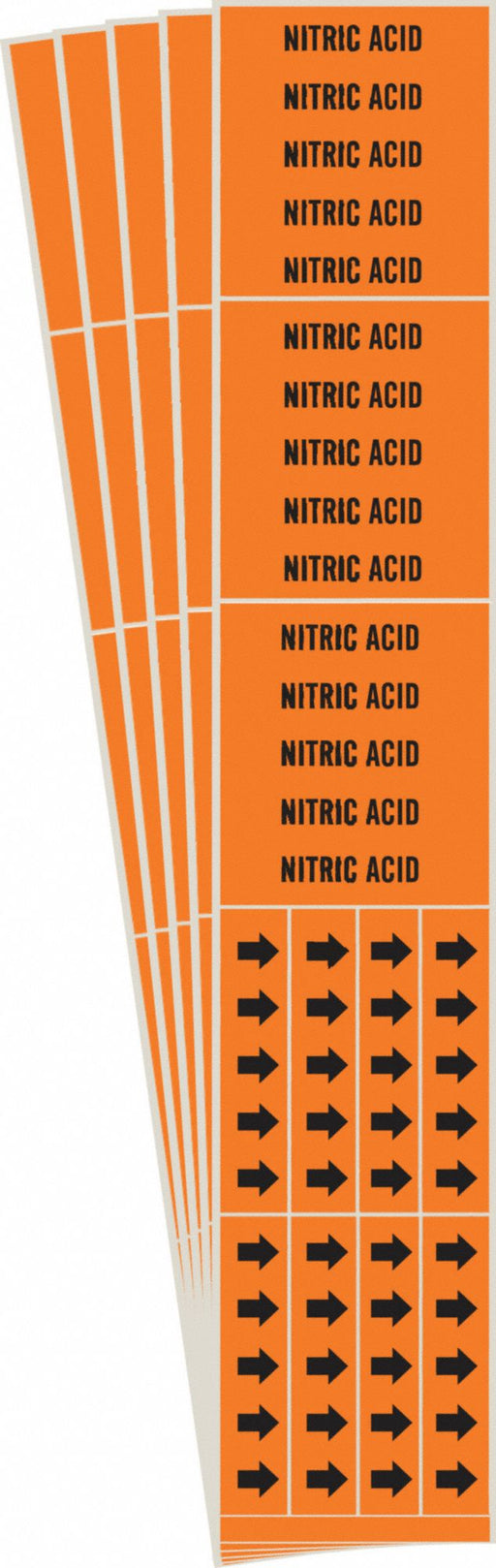 Pipe Marker Black Nitric Acid PK5