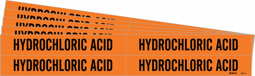 Pipe Marker Black Hydrochloric Acid PK5