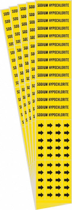 Pipe Marker Sodium Hypochlorite PK5