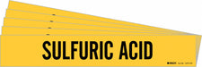Pipe Marker Black Sulfuric Acid PK5