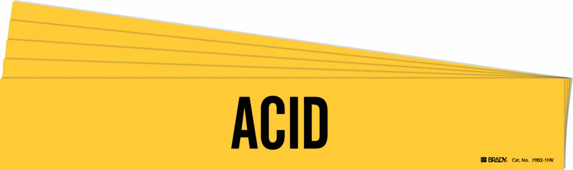 Pipe Marker Adhesive Black Acid PK5