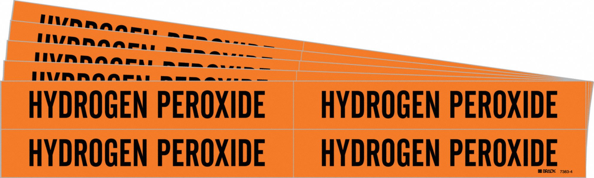 Pipe Marker Black Hydrogen Peroxide PK5