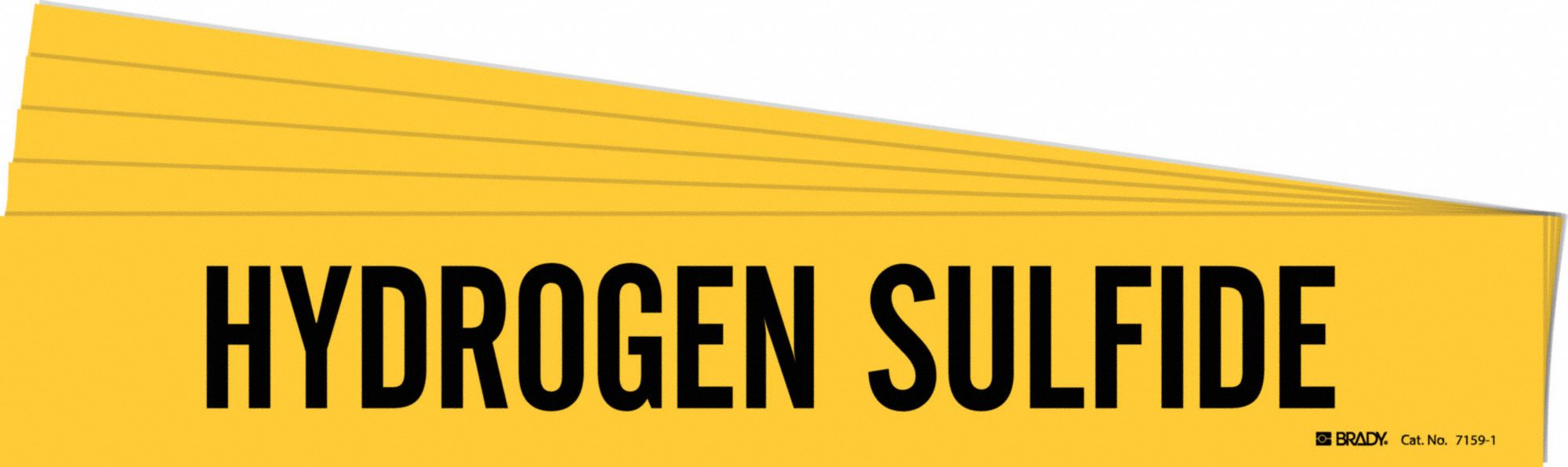 Pipe Marker Black Hydrogen Sulfide PK5