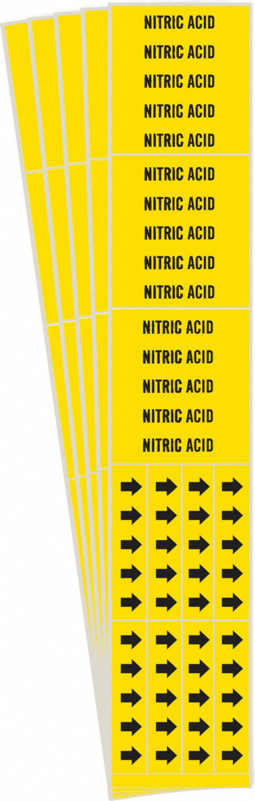 Pipe Marker Black Nitric Acid PK5