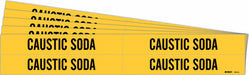 Pipe Marker Black Caustic Soda PK5