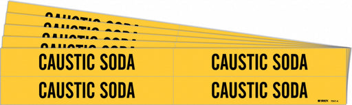 Pipe Marker Black Caustic Soda PK5