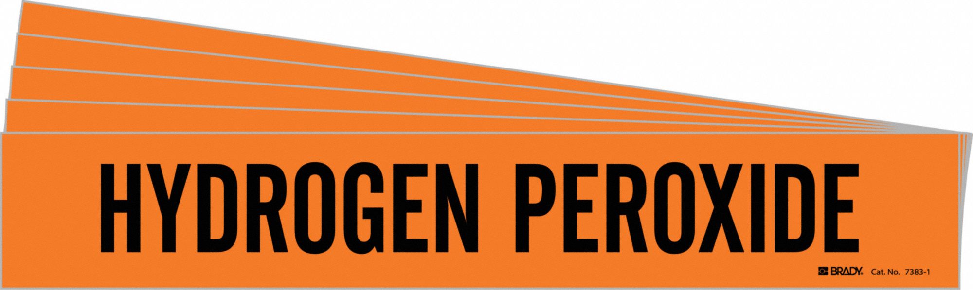 Pipe Marker Black Hydrogen Peroxide PK5