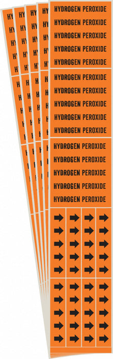 Pipe Marker Black Hydrogen Peroxide PK5