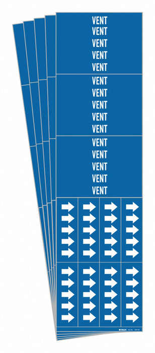 Pipe Marker Adhesive White Vent PK5