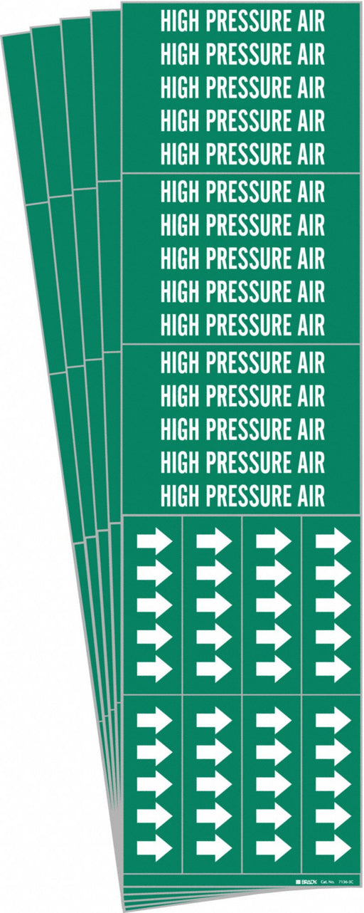 Pipe Marker White High Pressure Air PK5