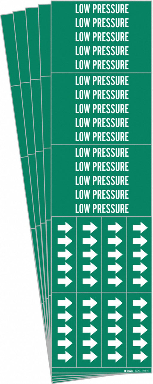 Pipe Marker White Low Pressure PK5