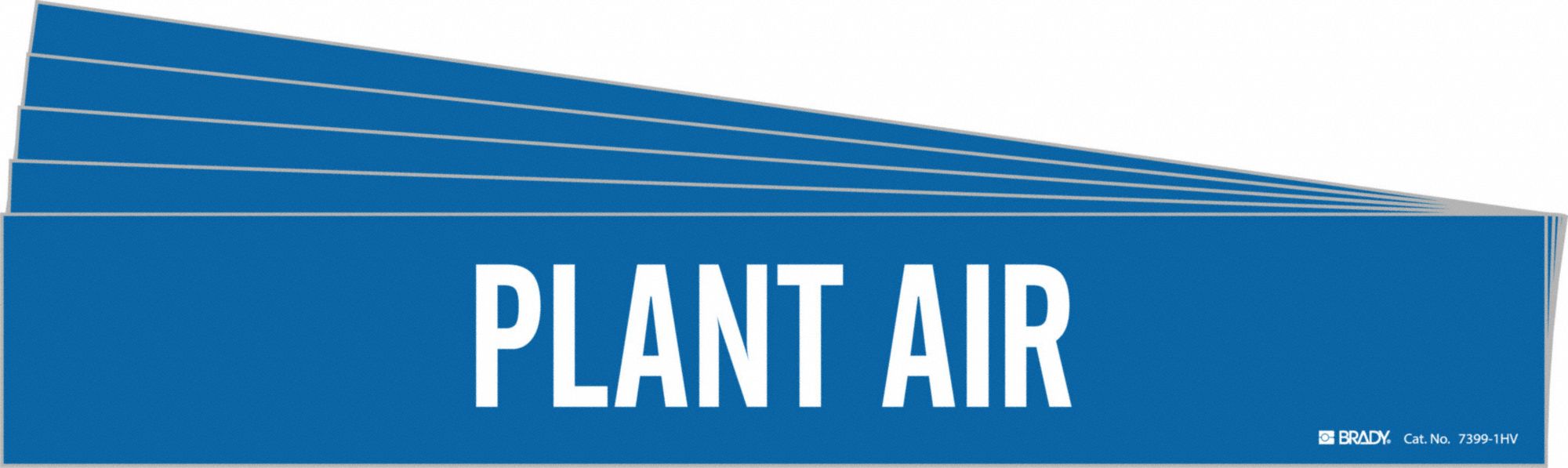 Pipe Marker Adhesive White Plant Air PK5