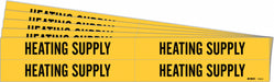 Pipe Marker Black Heating Supply PK5