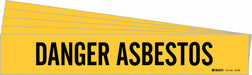 Pipe Marker Black Danger Asbestos PK5
