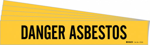 Pipe Marker Black Danger Asbestos PK5