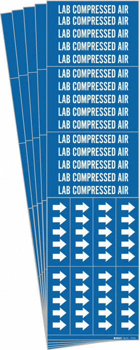 Pipe Marker White Lab Compressed Air PK5
