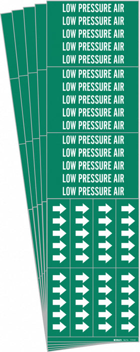 Pipe Marker White Low Pressure Air PK5