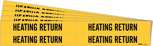 Pipe Marker Black Heating Return PK5