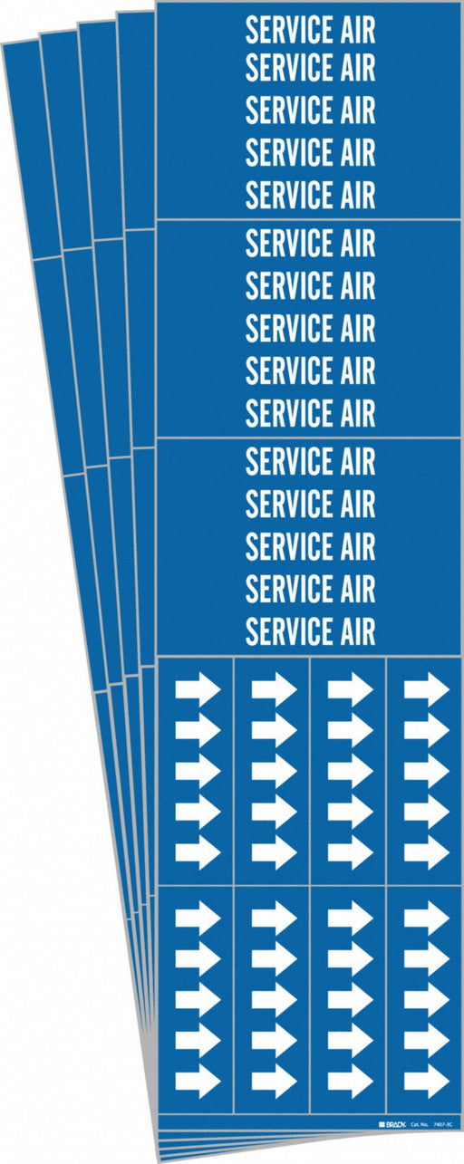 Pipe Marker White Service Air PK5