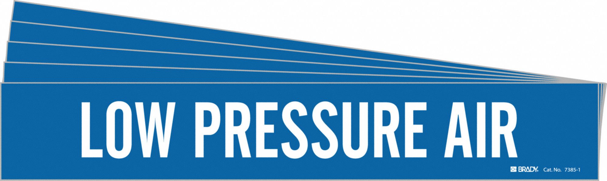 Pipe Marker White Low Pressure Air PK5