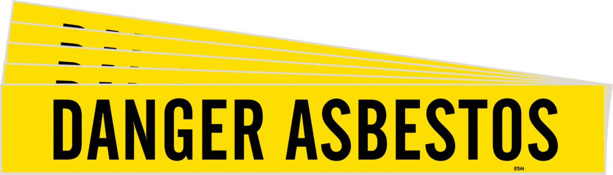 Pipe Marker Black Danger Asbestos PK5