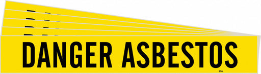 Pipe Marker Black Danger Asbestos PK5