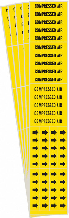 Pipe Marker Black Compressed Air PK5