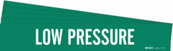 Pipe Marker White Low Pressure PK5