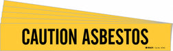 Pipe Marker Black Caution Asbestos PK5
