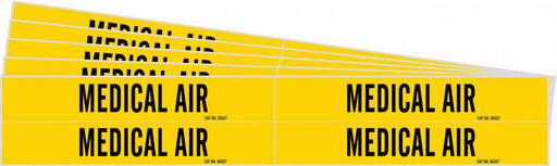 Pipe Marker Black Medical Air PK5
