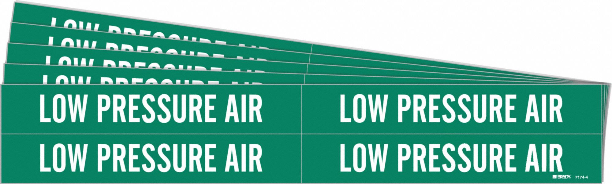 Pipe Marker White Low Pressure Air PK5