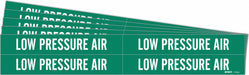 Pipe Marker White Low Pressure Air PK5