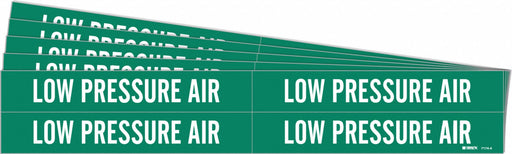 Pipe Marker White Low Pressure Air PK5