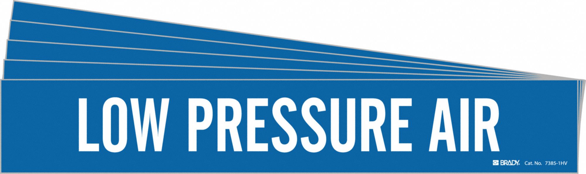 Pipe Marker White Low Pressure Air PK5