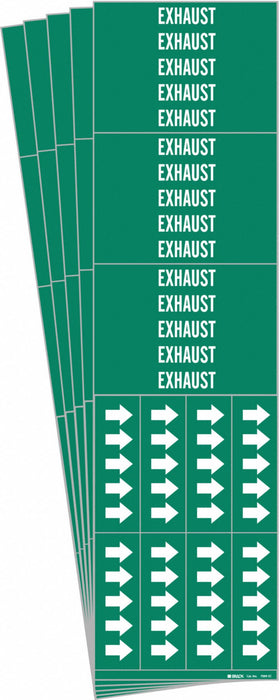 Pipe Marker Adhesive White Exhaust PK5