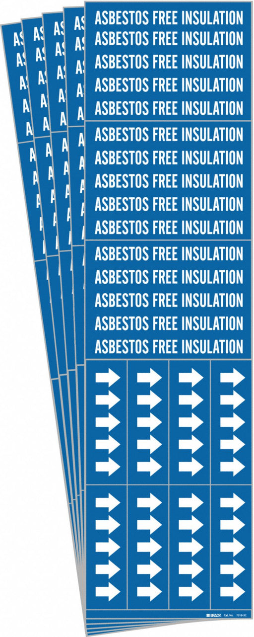 Pipe Marker Asbestos Free Insulation PK5