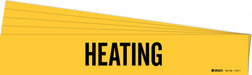 Pipe Marker Adhesive Black Heating PK5