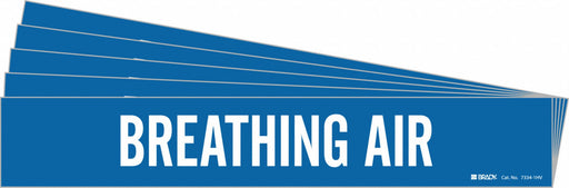 Pipe Marker White Breathing Air PK5