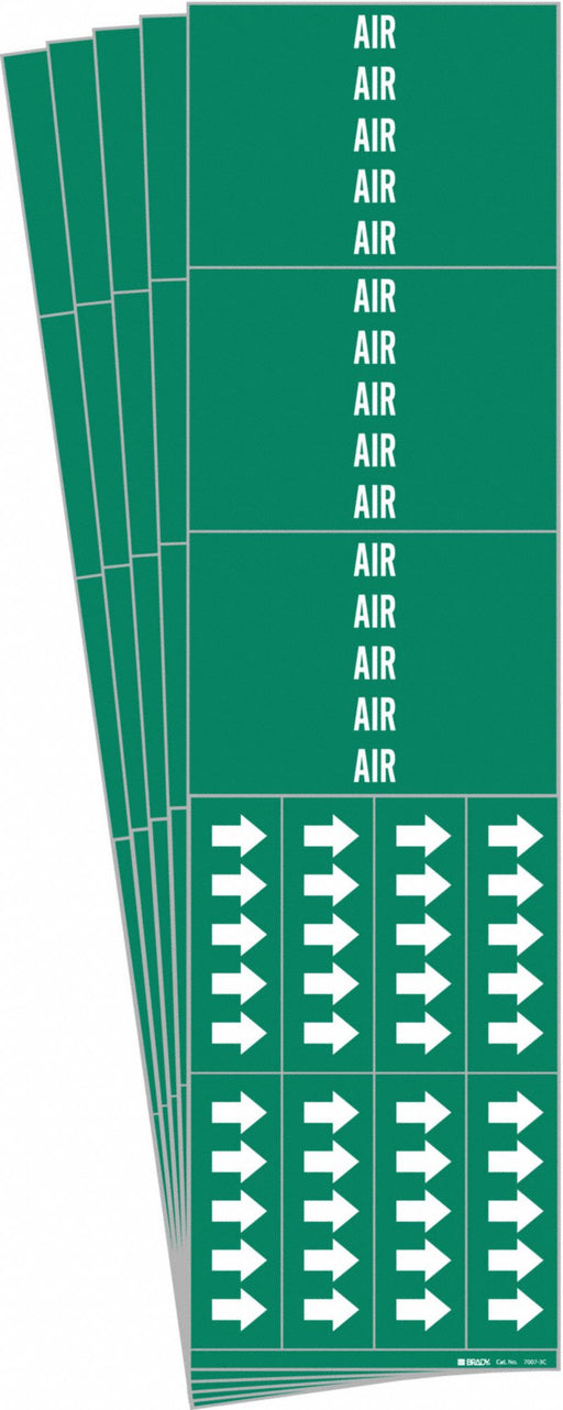 Pipe Marker Adhesive White Air PK5