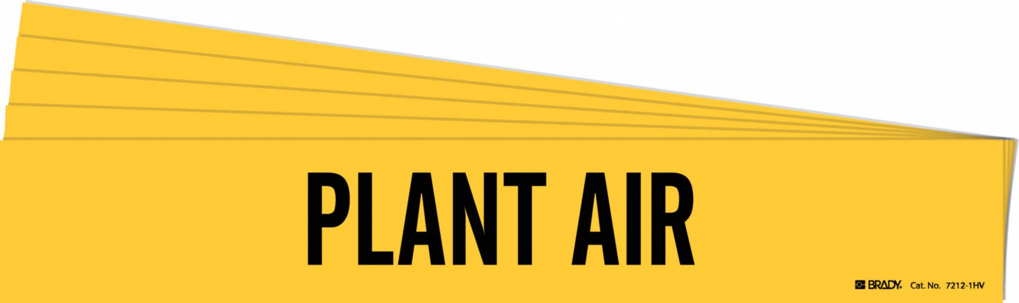 Pipe Marker Adhesive Black Plant Air PK5