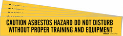 Pipe Marker Caution Asbestos Hazard PK5