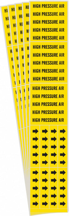 Pipe Marker Black High Pressure Air PK5