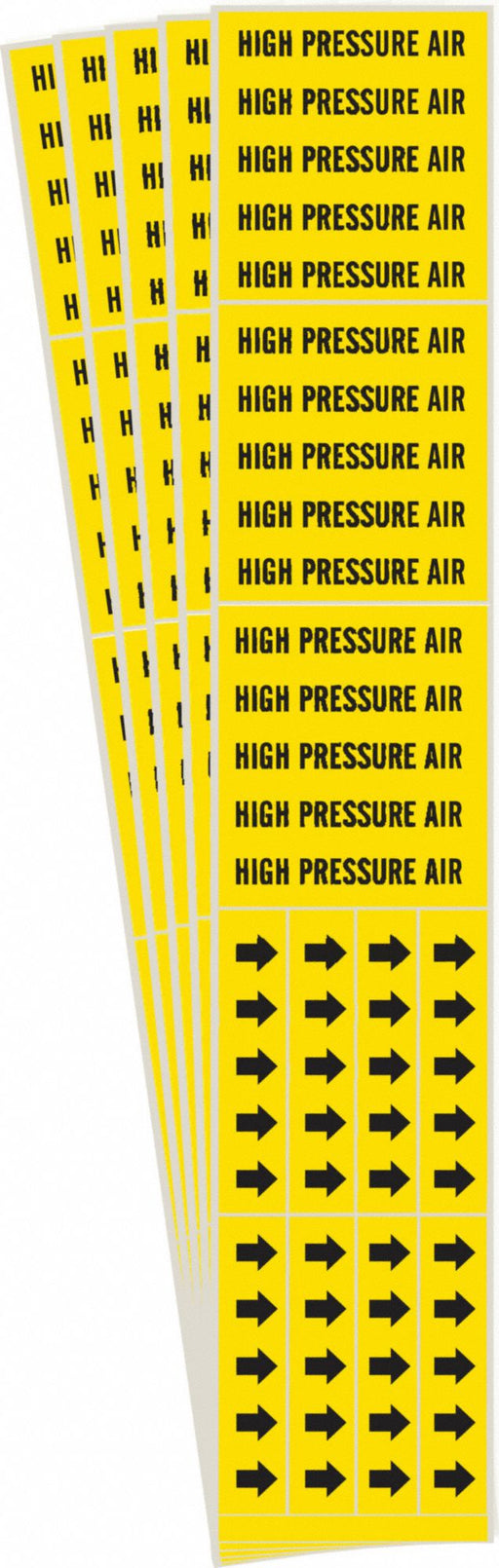 Pipe Marker Black High Pressure Air PK5