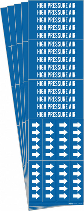 Pipe Marker White High Pressure Air PK5