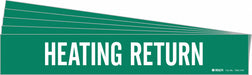 Pipe Marker White Heating Return PK5
