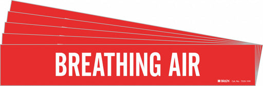 Pipe Marker White Breathing Air PK5