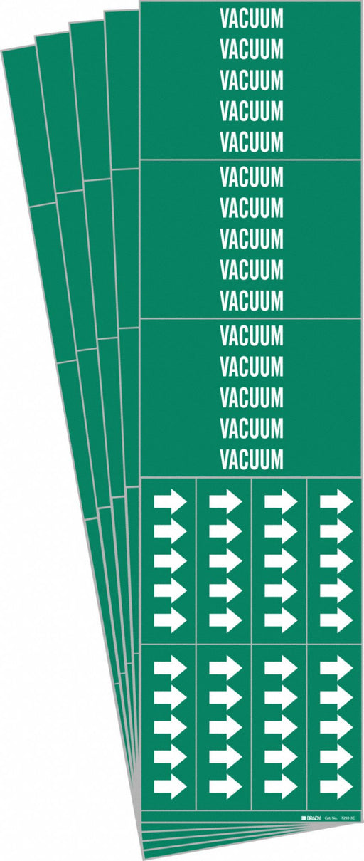 Pipe Marker Adhesive White Vacuum PK5