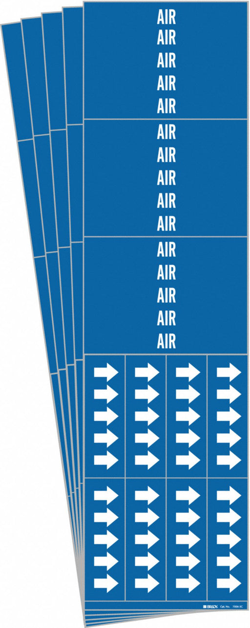 Pipe Marker Adhesive White Air PK5